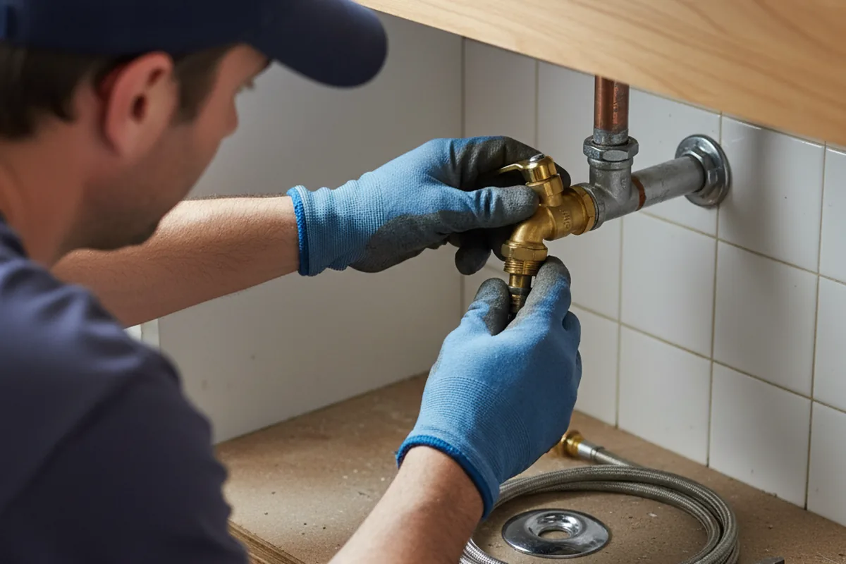 Shutoff valve and fitting work during Faucet and Fixture Repair in Wabasha